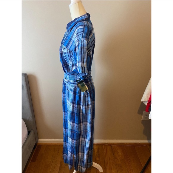 Ralph Lauren blue plaid dress BNWT - Picture 4 of 10
